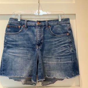 Madewell High Rise Denim Shorts